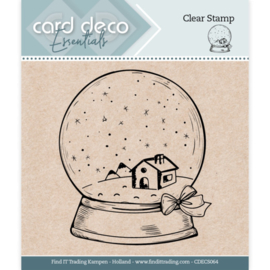 Card Deco Essentials - Clear Stamps - Globe CDECS064