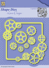 Nellies Choice Shape Dies - Lene Design - Men things - Cogwheels SDL038