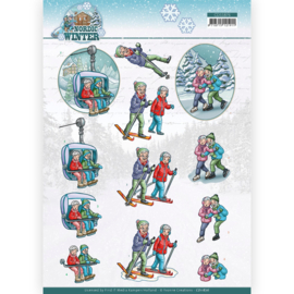 3D Cutting Sheet - Yvonne Creations - Funky Nanna – Nordic Winter - Wintersports CD11876