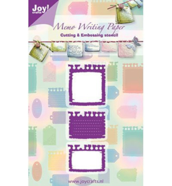 Joy crafts snij- en embossingmal memo 6002/0247