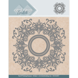 Card Deco Essentials Aperture Dies - Snowflake Round CDCD10057