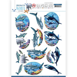 3D Push Out - Amy Design - Underwater World - Big Ocean Animals SB10457