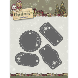 Die - Yvonne Creations - Celebrating Christmas- Star Tags YCD10110