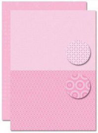Decoupage sheet - Doublesided - Pink - Babygirl-flowers NEVA081