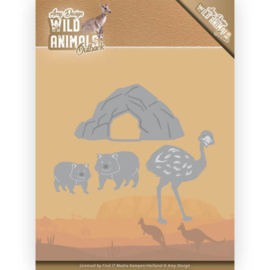 Dies - Amy Design - Wild Animals Outback - Emu and Wombat ADD10207