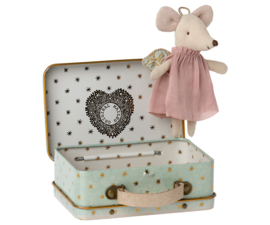 MAILEG | Muis kleine zus engel in koffer - Angel mouse suitcase