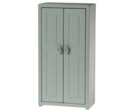 MAILEG | Poppenhuis houten kledingkast soft blue - muis