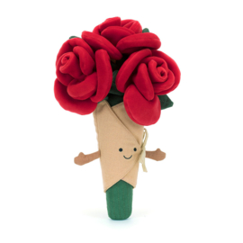 JELLYCAT | Amuseables knuffel boeket rozen - 30 x 17 x 6 cm