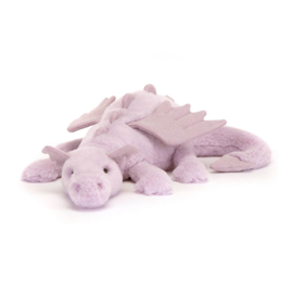 JELLYCAT | Knuffel draak lila - 12 x 14 x 50 cm