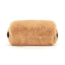 JELLYCAT | Amuseable Knuffel Chocolade Broodje - Pain au Chocolat - 11 x 15 cm