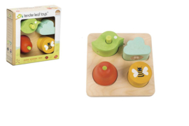 TENDER LEAF TOYS | Houten puzzel vormen & horen