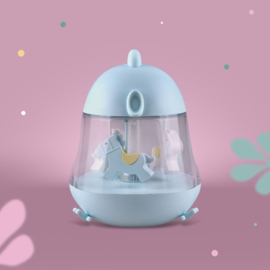 MARY'S | Nachtlamp en muziekdoos carrousel - blauw