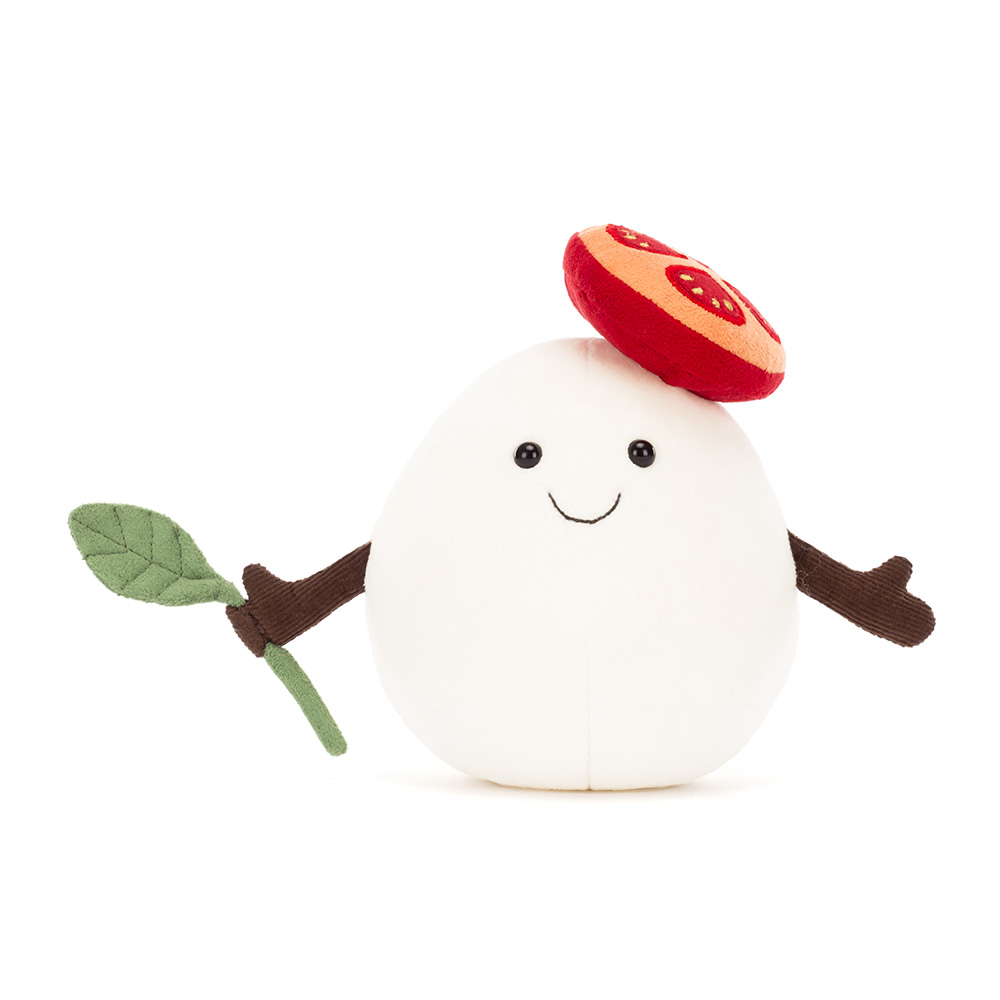 JELLYCAT | Amuseables knuffel mozzarella - 14 x10 x 9 cm