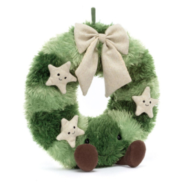 JELLYCAT | Amuseable Knuffel Kerstkrans  - Wreath Nordic Spruce - 35 cm