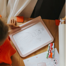 KIDYWOLF | Tweezijdige tekentablet kidydraw pro - roze