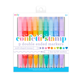 OOLY | Viltstift & stempel ineen - Stamp Double Ended Markers