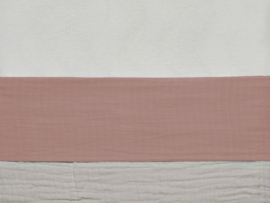 JOLLEIN | Ledikant laken 120x150 cm -  Wrinkeld Cotton Rosewood