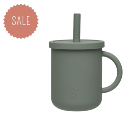 JOLLEIN | Siliconen drinkbeker - Ash Green