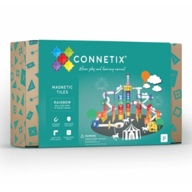 CONNETIX TILES | Ball run rainbow - magnetische tegels knikkerbaan - 92 st