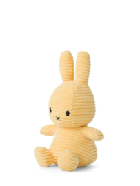 NIJNTJE | Knuffel Nijntje Corduroy geel 23 cm - Miffy sitting Corduroy buttercream