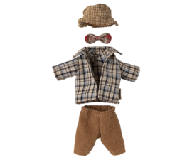 MAILEG | Muis kleding - hoed, strik, blouse & broek - opa