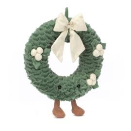 JELLYCAT | Amuseables knuffel kerstkrans - 27 x 25 x 5 cm