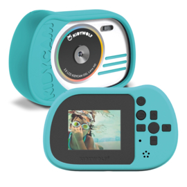 KIDYWOLF | Digitale kindercamera kidycam - cyaan