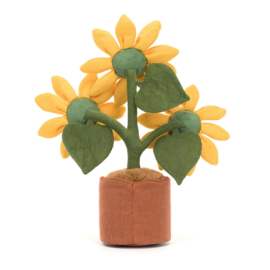 JELLYCAT | Amuseables knuffel zonnebloem in pot - 35 x 11 x 11  cm