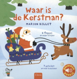 KINDERBOEK | Waar is de kerstman zoek- & geluidenboekje (1+)