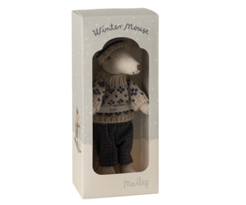 MAILEG | Muis vader met ski set & muts