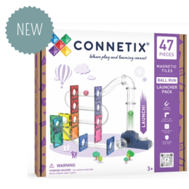 CONNETIX TILES | Magnetische tegels - ball run launcher - 47 stuks