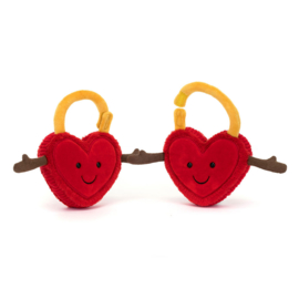 JELLYCAT | Amuseables knuffel liefdesslotjes Val & Tina - 15 x 22 x 4 cm