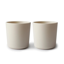 MUSHIE | Bekers Ivoor Wit (set 2) - Cup Ivory