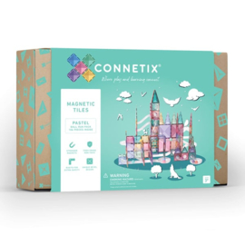 CONNETIX TILES | Pastel ball run pack - Magnetische tegels knikkerbaan pastel - 106 stuks