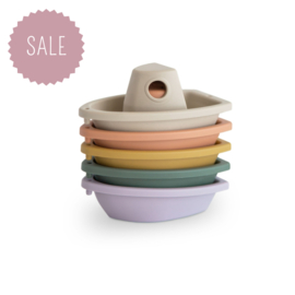 MUSHIE | Stapelbare badbootjes 5st - rustic