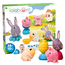 LALABOOM | Educatieve klikkralen boerderij - 25 st