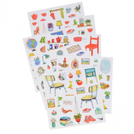 MOULIN ROTY | Kleur- en stickerboek - La grande famille