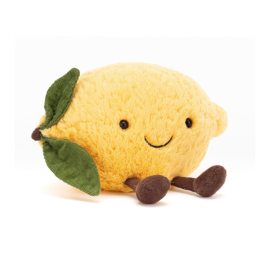 JELLYCAT | Amuseable Knuffel Citroen - Amuseable Lemon - 12 x 18 cm