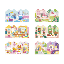 JANOD | Stickerboek met herbruikbare stickers - het huis