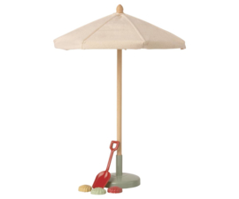 MAILEG | Poppenhuis parasol naturel - miniatuur