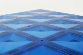 CONNETIX TILES | Magnetische bodemplaat groen & blauw - 2 stuks