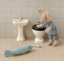 MAILEG | Poppenhuis wastafel wit - muis