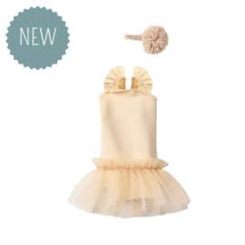 MAILEG | Konijn kleding - ballet pakje roomwit - size 1