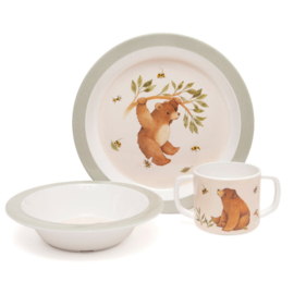 PETIT MONKEY | Melamine Kom Bear - sage