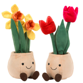 JELLYCAT | Amuseable Knuffel Tulp in pot - Tulip - 29 cm