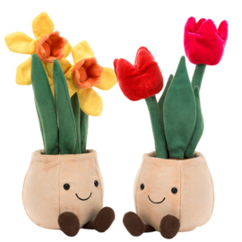 JELLYCAT | Amuseable Knuffel Narcis in pot - Daffodil - 29 cm