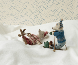 MAILEG | Muis vader met ski set & muts