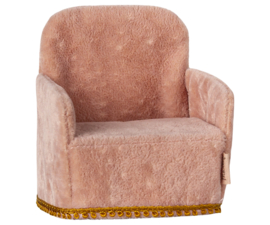 MAILEG | Poppenhuis stoel roze - muis