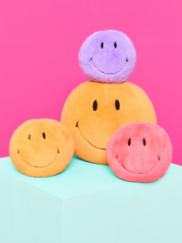 BON TON TOYS x Smiley | Knuffel Smiley fuzzy geel - 13 cm