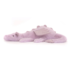 JELLYCAT | Knuffel draak lila - 12 x 14 x 50 cm